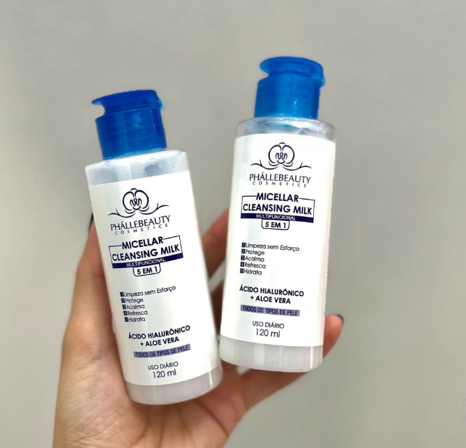 Demaquilante Cleansing Milk 5 em 1 - Phallebeauty