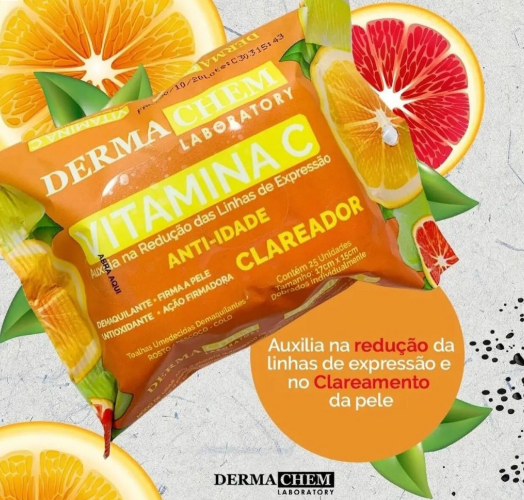 Lenço Demaquilante Vitamina C Anti Idade - Dermachem